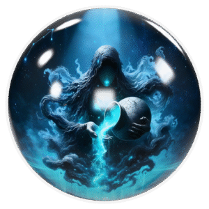 Aquarius custom bowling ball celestial flow design USBC approved